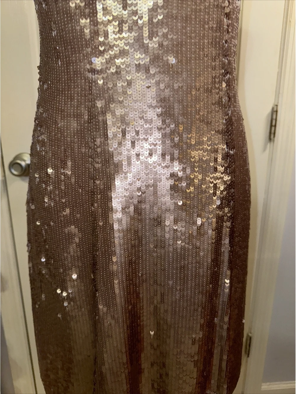 Badgley Mischa Gold Sequin Cocktail Champagne Sequin Dress 4